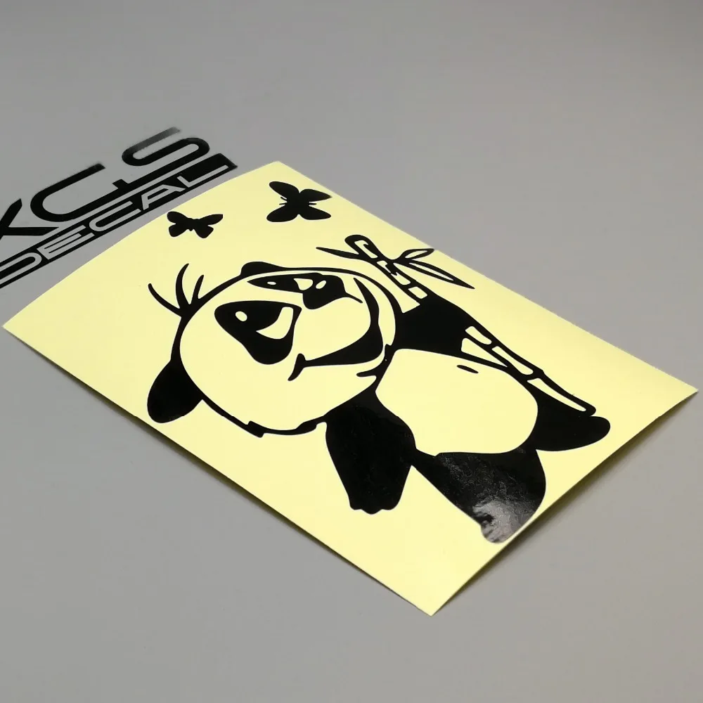 XGS наклейка для стайлинга автомобиля милая детская Панда и бабочка мотоцикл