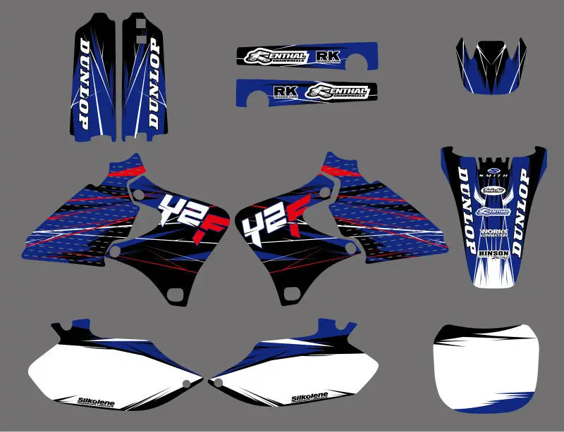 Графические и Фоновые наклейки наборы наклеек для Yamaha 4 мазка YZ250F YZ400F YZ426F YZF 250F 400F