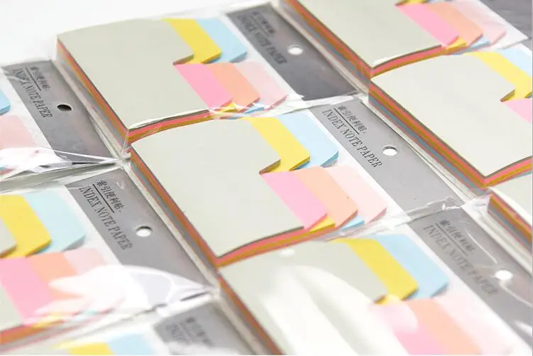 1 шт. в продаже) 6 цветных страниц, самоклеящиеся Стикеры для Заметок Post It School Office Papeleria Planner