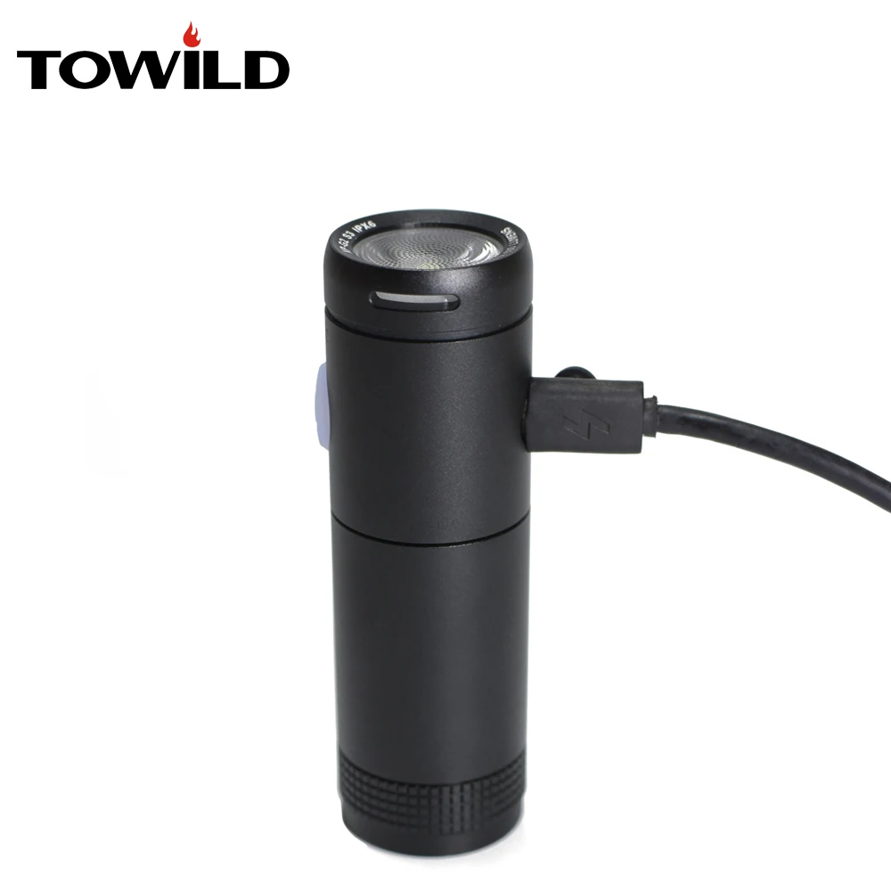 

Usb Rechargeable Bike Light Front Handlebar Cycling Led Light Battery Flashlight Torch TOWILD Headlight Bicycle Accessories