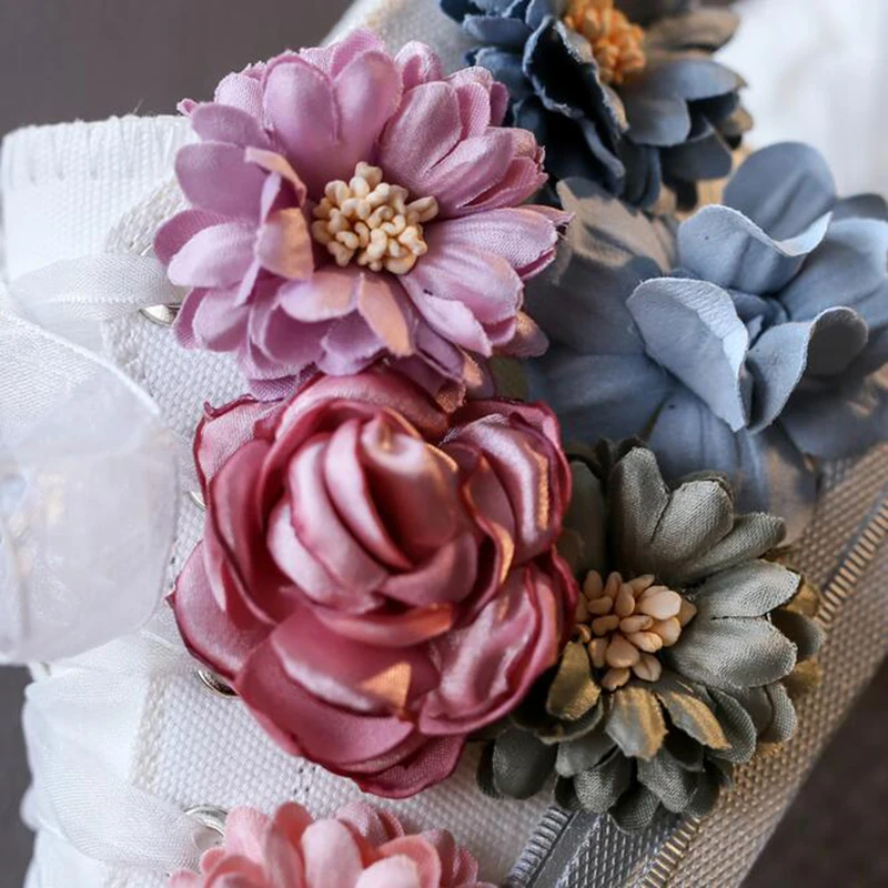 Новинка осени 2019 однотонная холщовая одежда для принцесс с цветами девушек