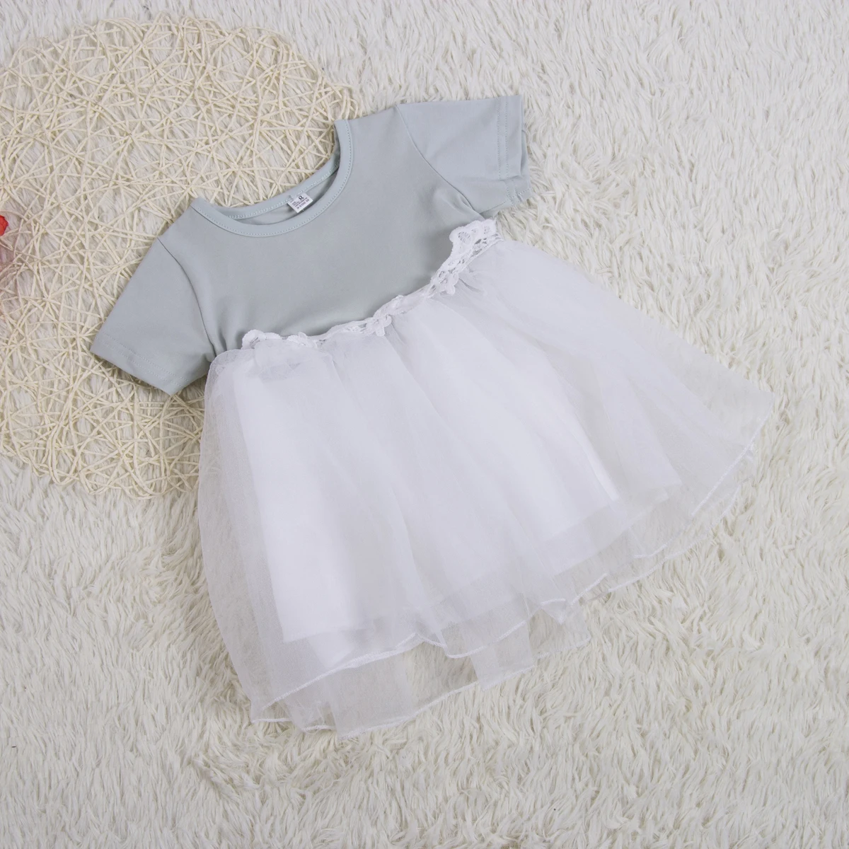 Lovely Cute Bow Girls Summer Princess Dress Kids Baby Party Wedding Pageant Tutu Green Pink Sweet | Детская одежда и обувь