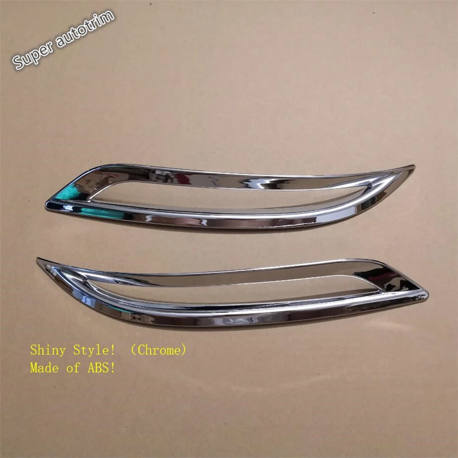 

Lapetus Accessories Exterior Rear Tail Fog Lights Lamp Protection Frame Cover Trim ABS Fit For Tesla Model 3 2018 - 2020 Chrome