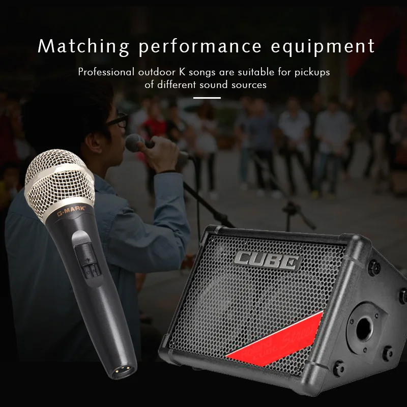 G-MARK G77 профессиональный сценический для певца Vocal проводной микрофон динамический микрофон для видео запись пения под караоке система KTV