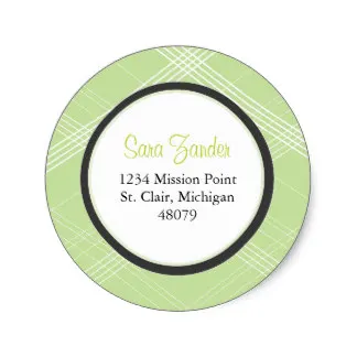 3 8 м зеленая клетчатая наклейка или адресная этикетка | Дом и сад