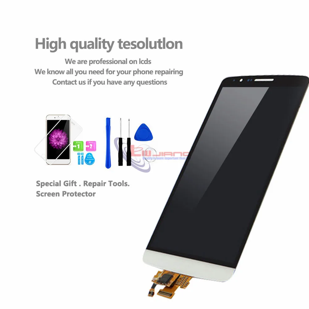 5," экран для LG G3 D850 D855 D858 ЖК-дисплей кодирующий преобразователь сенсорного экрана в сборе запасные части для LG G3 lcd