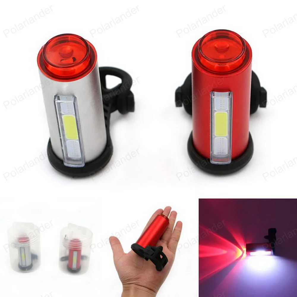 Велосипедный Спорт задний фонарь USB Перезаряжаемый собран в батареи свет для