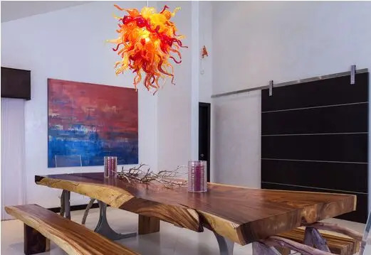

Foyer Decor Handmade Blown Murano Glass Modern Art Chandelier