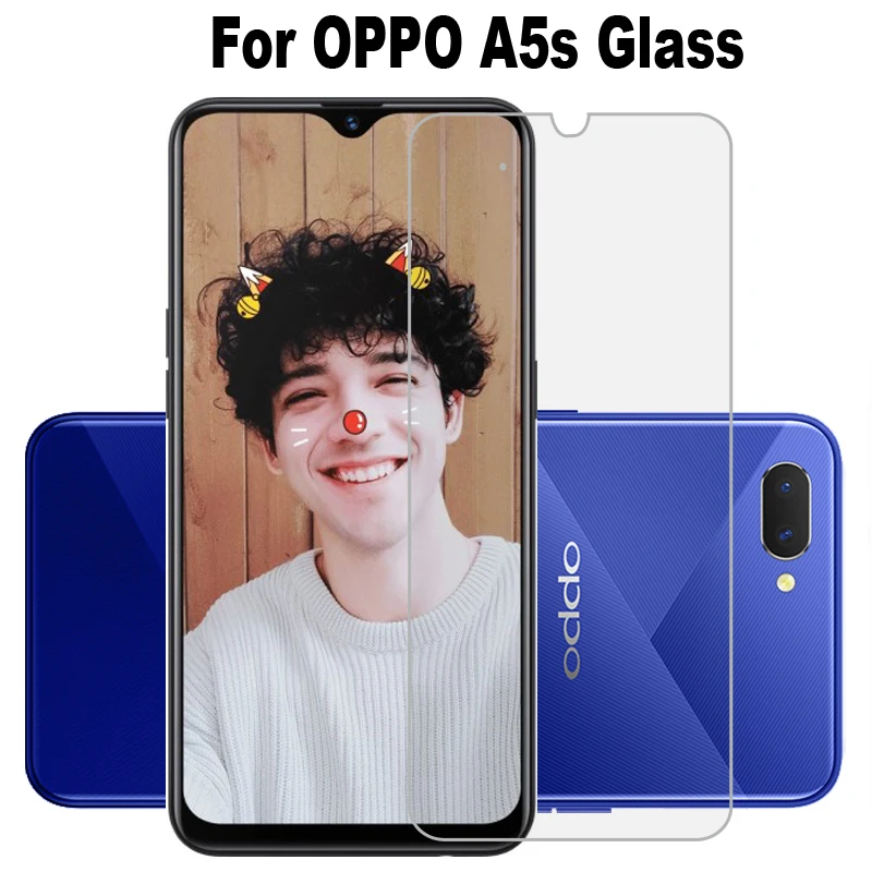 Tempered Glass OPPO A5S Screen Protector CPH1909 A 5S OPPOA5S AX5S Protective Film | Мобильные телефоны и аксессуары