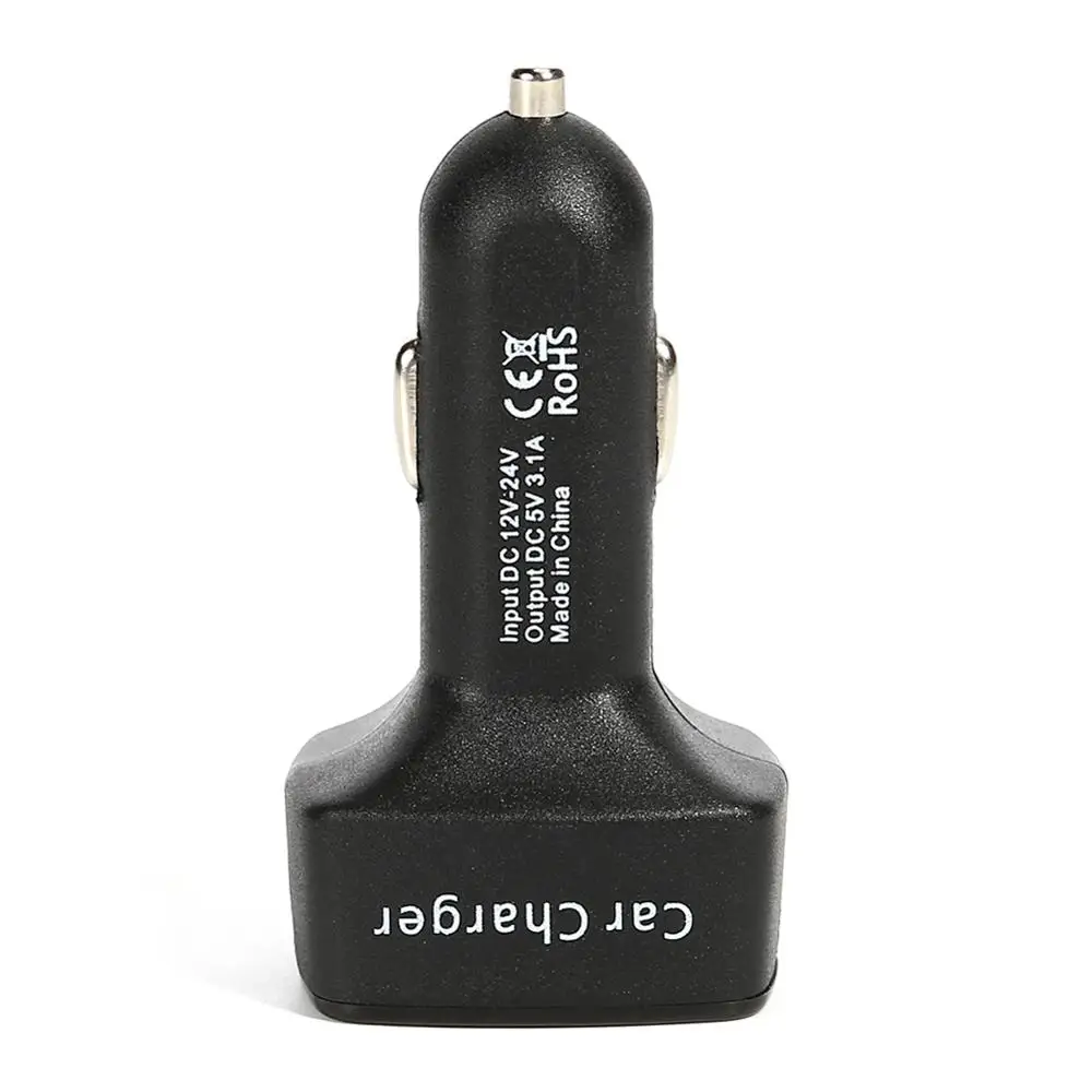 Устройство для автомобиля с двумя портами USB Зарядное устройство 4 в 1 термометр