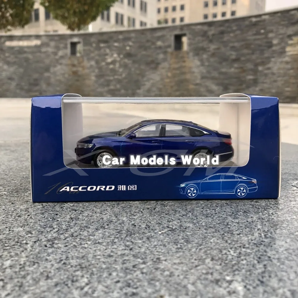 Литая под давлением модель автомобиля для 10-го поколения All New Accord 2018 1:43 (синий) +