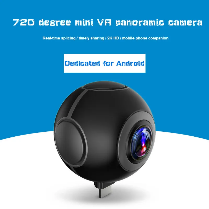 Новый! 720 градусов панорамная камера VR телефон компаньон один щелчок чтобы