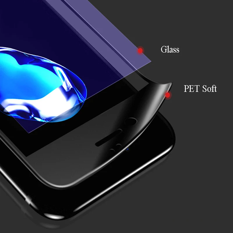 Oppselve протектор экрана закаленное стекло для iPhone X 8 7 6 6S Plus 3D Матовый Мягкий край