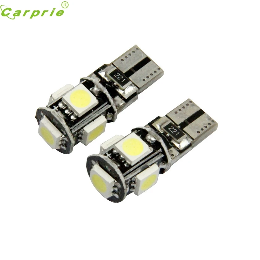 Высокое качество Новый 10 X Canbus без ошибок Белый T10 5 SMD 5050 W5W 194 16 светодиодные лампы
