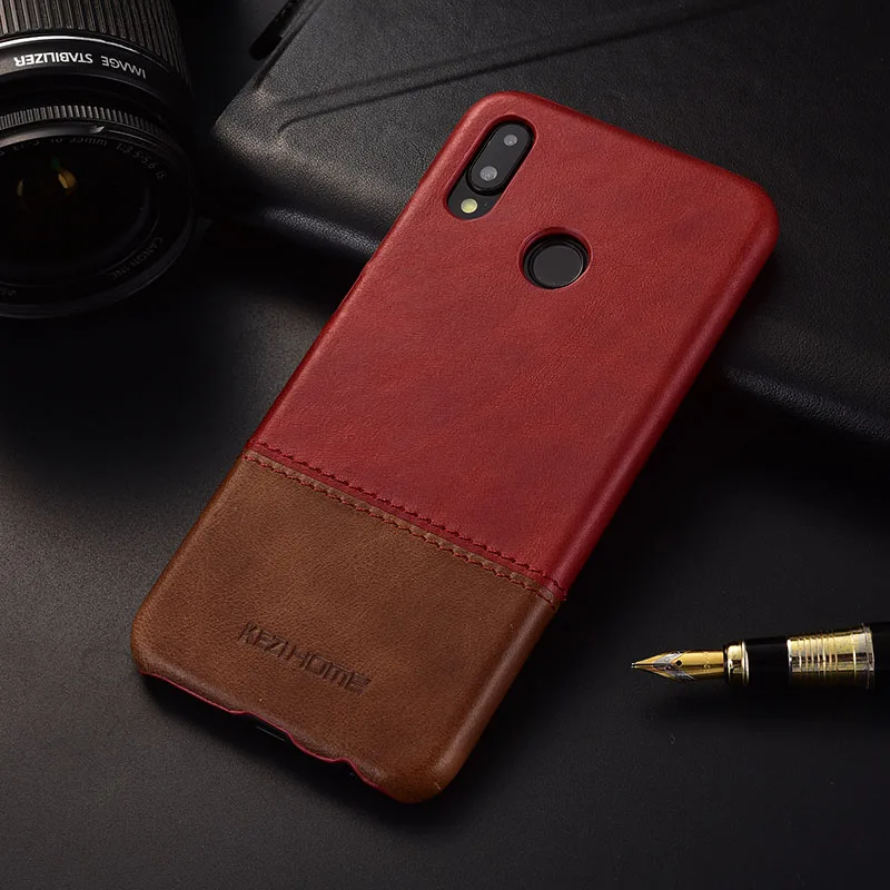 Чехол для Huawei Nova 3e KEZiHOME роскошный популярный цвет натуральная кожа твердая