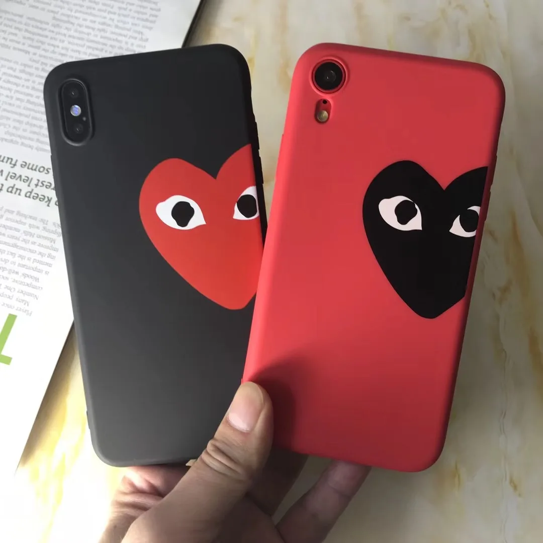 Световой Commes des garcons игра CDG Японии чехол для телефона iPhone 6 6S 7 8 Plus X xs max xr Мягкий