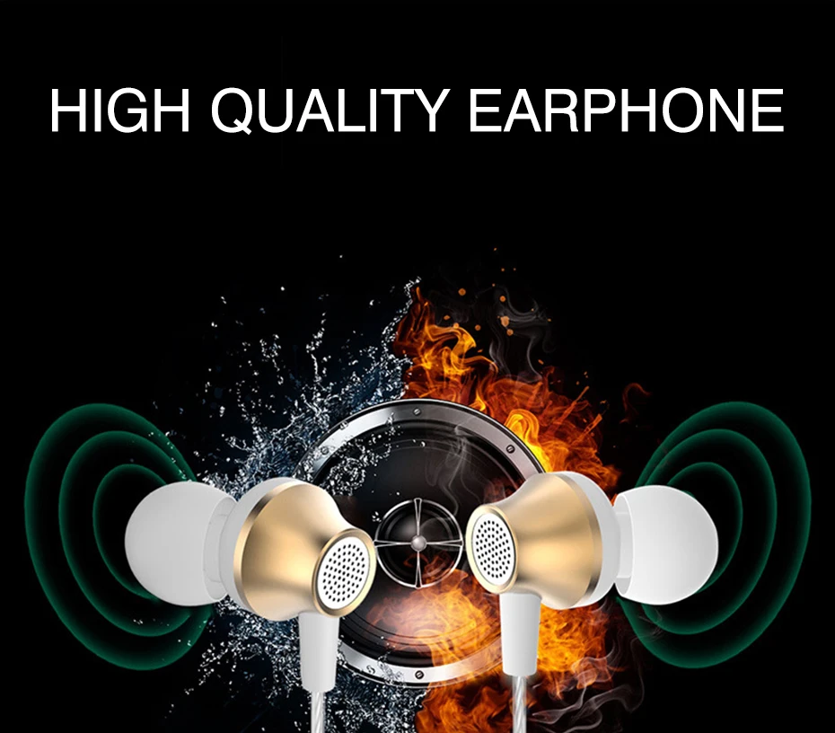 Тяжелый металлический бас в уши провод для наушников с Android Mp3 гарнитура common wheat