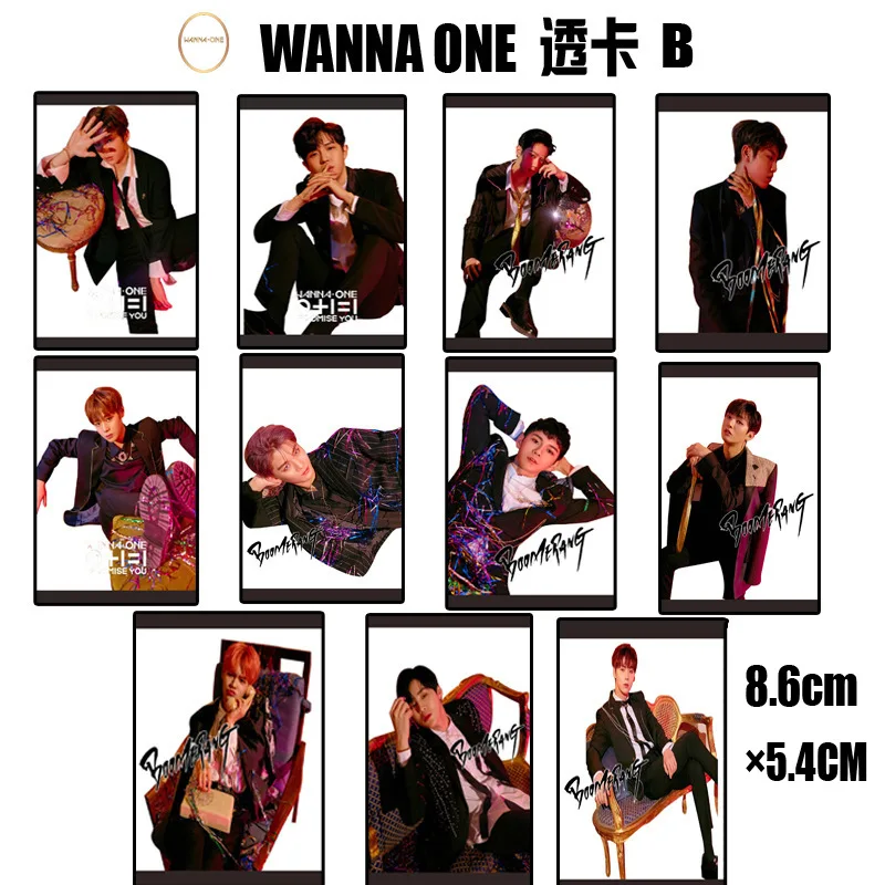 [MYKPOP]WANNA ONE New Album Ins фото карты ПВХ K POP коллекционные подарки фанатам 11 шт./компл.