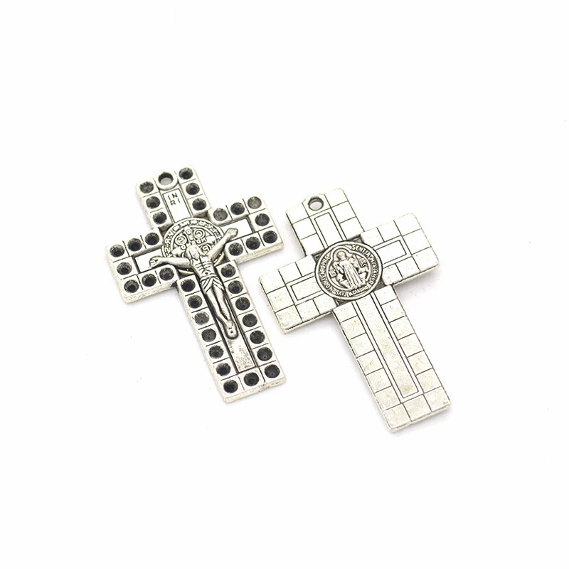 

15pcs Jesus Crosses Charms DIY Jewelry Making Pendant Fit Bracelets Necklaces Earrings Handmade Crafts