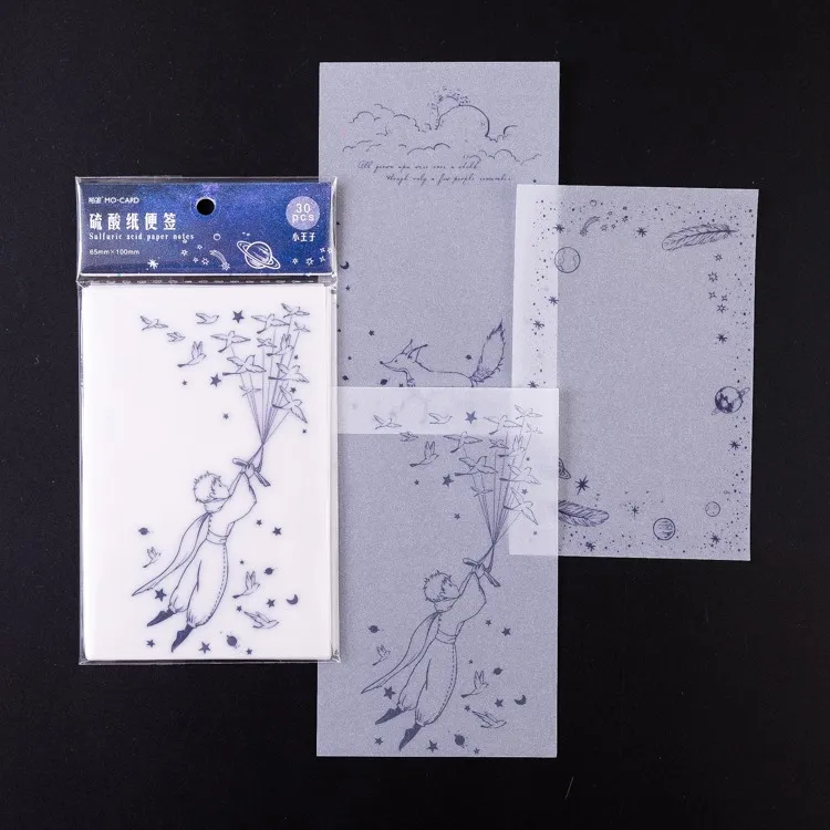 Forest Series Le Petit Prince Sticky Notes Memo Pad Diary Stationary Flakes Scrapbook Decorative Cute Transparent N Times Sticky - Цвет: 5