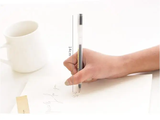 MUJI 10 шт гелевые ручки черные/синие/красные чернила цветные ручки 0,5 мм 0,38 мм милые ручки школьные стационарные Stylo Kawaii Line Friends Caneta гелевые