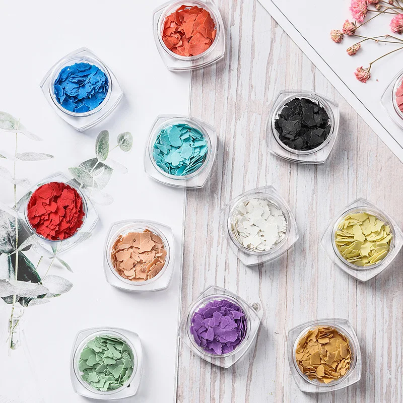 1 бутылка для дизайна ногтей блестки разных цветов и размеров сделай сам