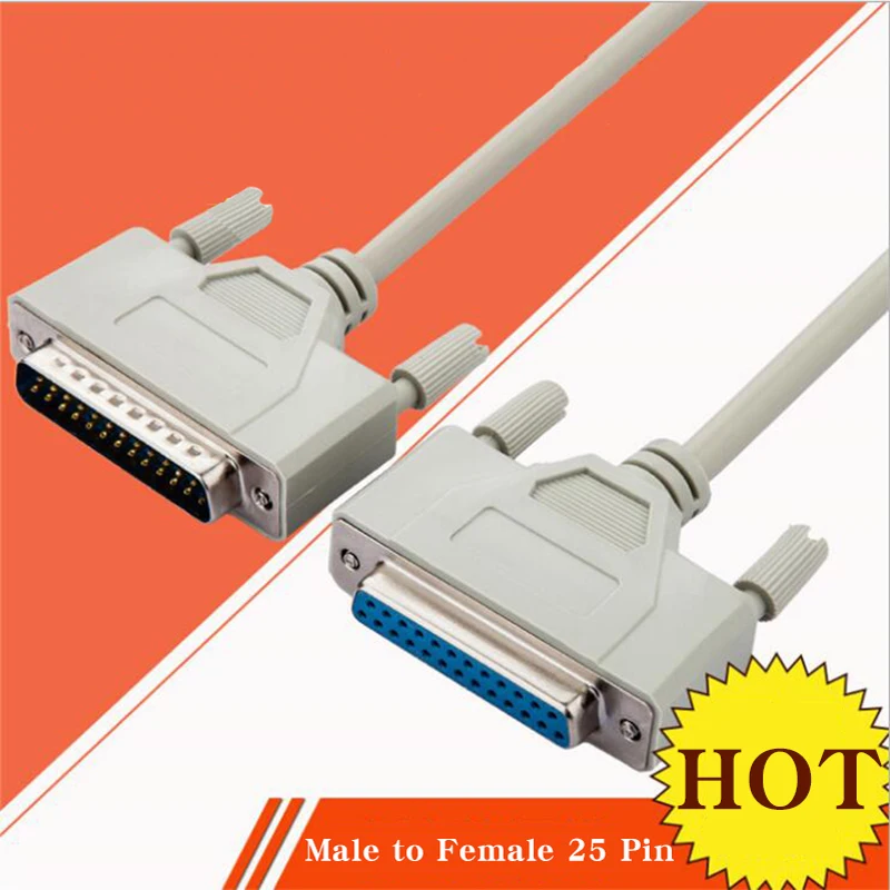 DB25 мужчин и женщин 25 Pin Parallel Порты разъёмы Extension Line LPT принтер компьютерный кабель