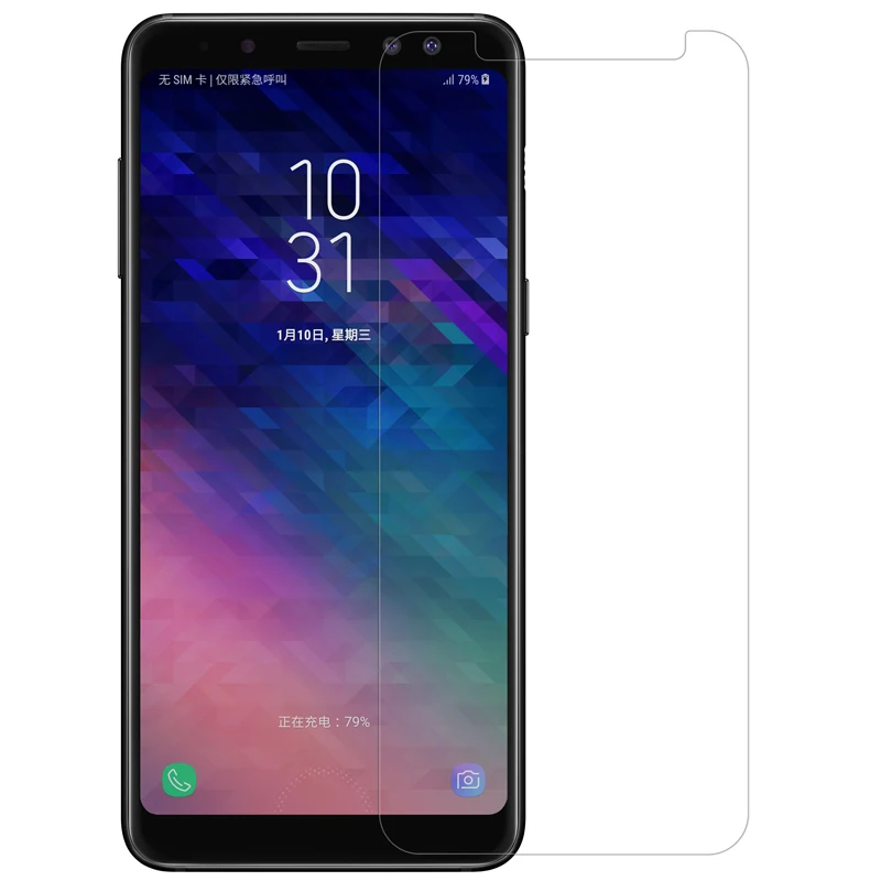 Защитная пленка Nillkin для Samsung Galaxy A8 2018 прозрачная/матовая (не стекло) экрана |
