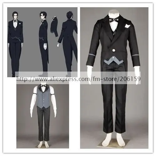 Костюм Клода Фауста из аниме Черный Батлер для косплея костюм на Хэллоуин