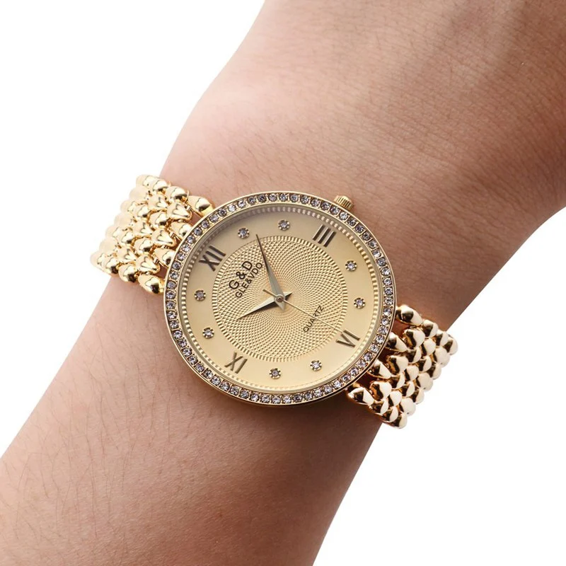 Новинка 2017! Модные женские часы с тонкими стальными кристаллами модные наручные