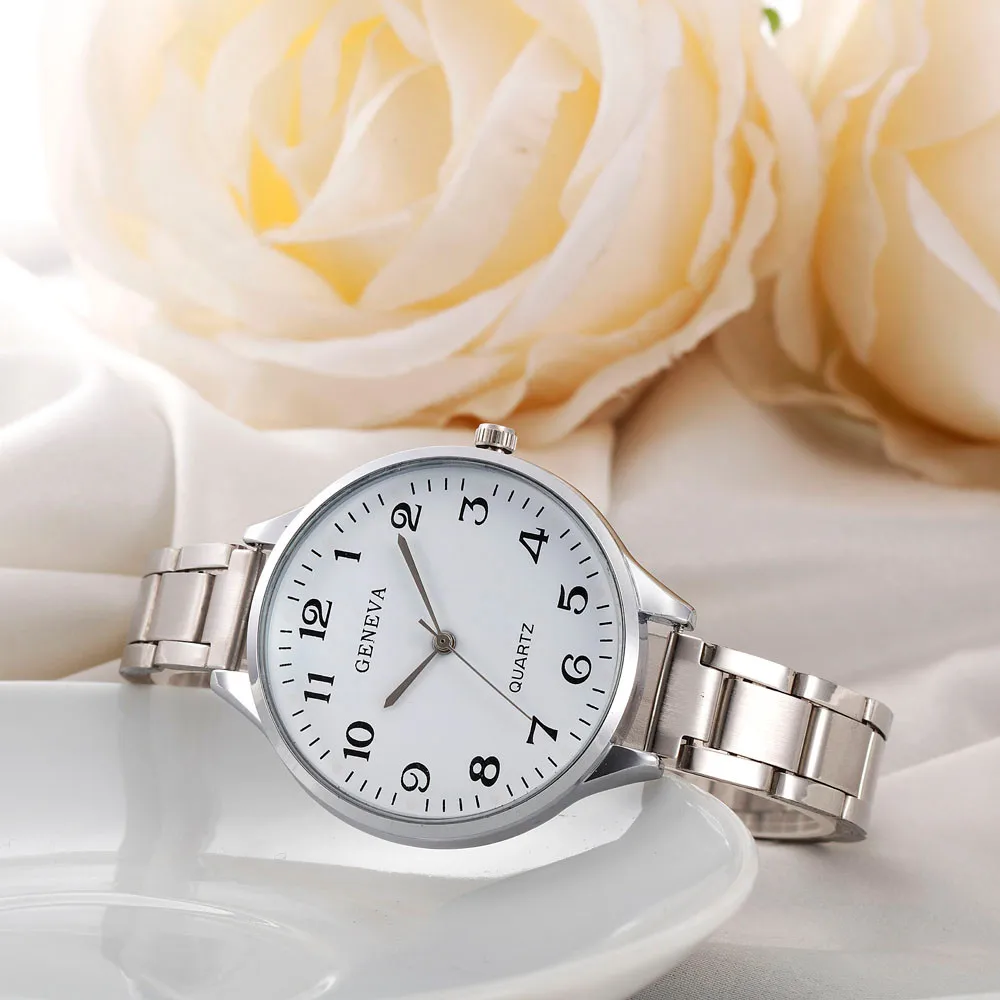 

#5007Fashion Women Crystal Stainless Steel Analog Quartz Wrist Watch reloj mujer New Arrival Freeshipping Hot Sales