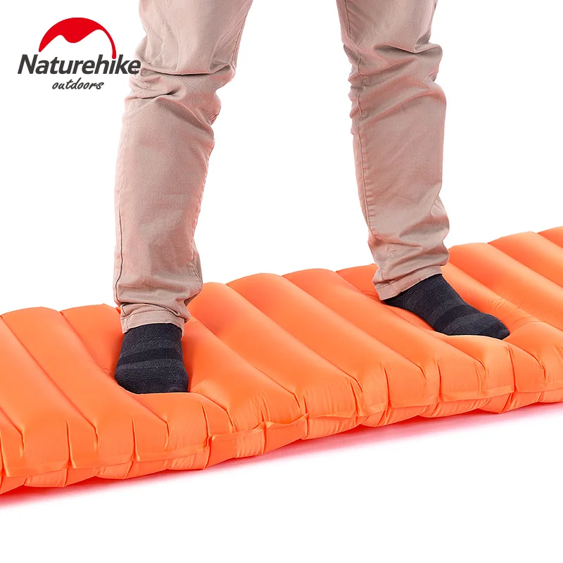 Сверхлегкий надувной матрас NatureHike портативный из ТПУ ручное давление для отдыха