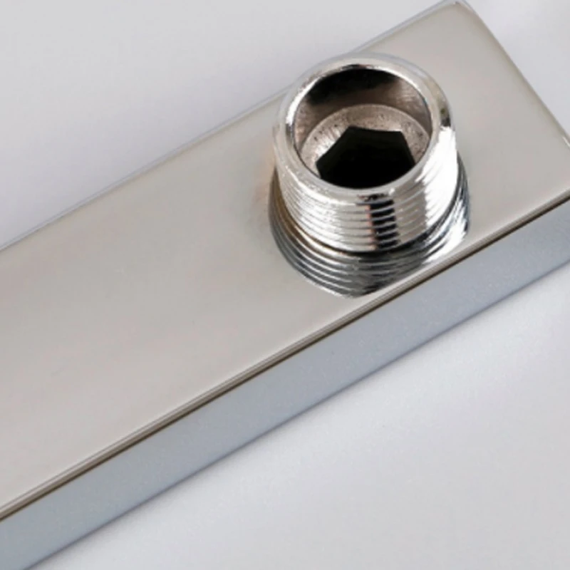 

Square Shower Arm 40cm Shower Extension Arm 304 Stainless Steel Pipe Surface Wall Mounted Silver Shower Extension Arm Wholesale