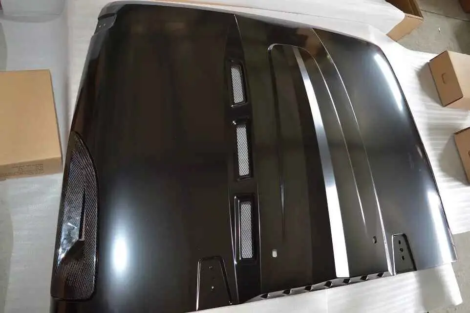 J076 Мститель капот черная сталь для jeep wrangler 2007- автомобильные аксессуары крышка шасси Lantsun
