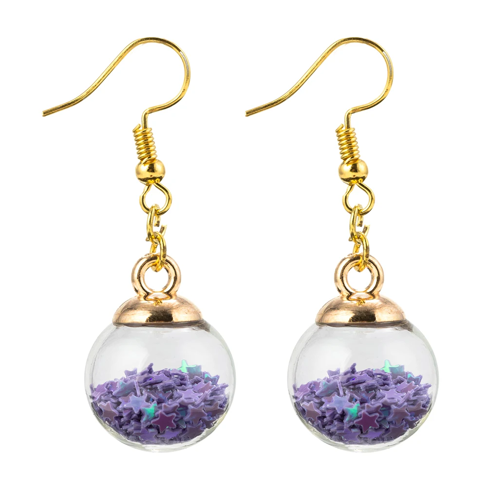 MEIBEADS модные серьги из сплава обруч красочные стеклянные шикарные звезды для