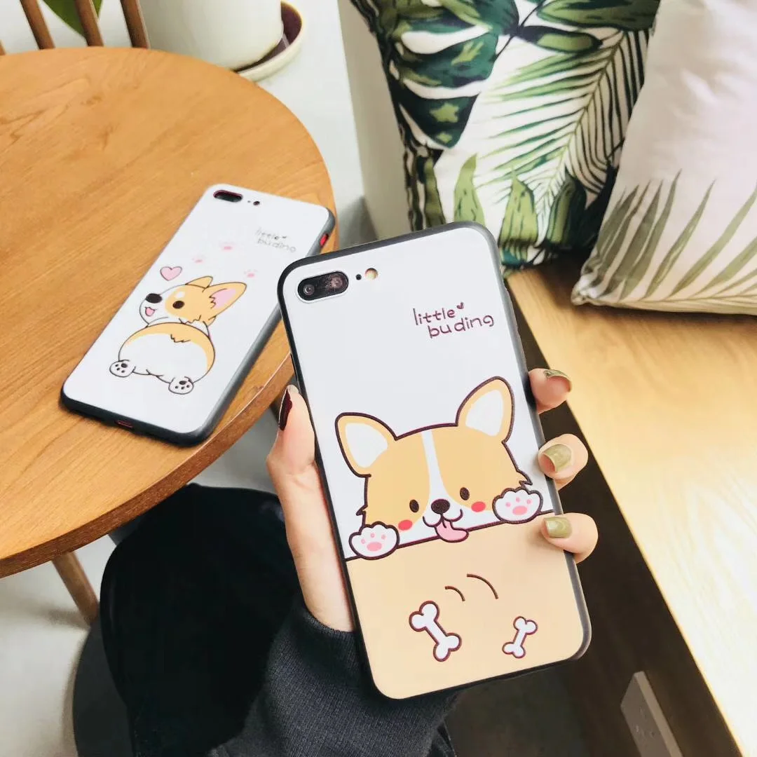 Милые корги Пёс из мультфильма узор мягкий чехол для Oppo R9 R9s R11 R11s F1 F3 плюс A59 F1s A57 A39