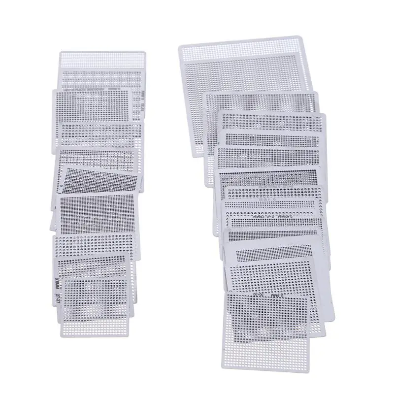 27 шт. универсальные трафареты для реболлинга тепла BGA|stencil bga universal|stencil bgastencil supply |