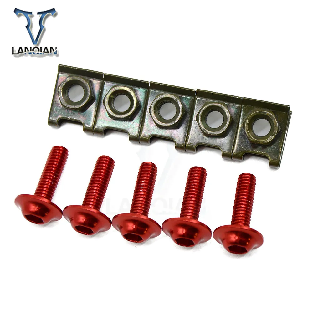 5 шт. универсальные Мотоциклетные аксессуары обтекатель болт Spire Speed крепежные