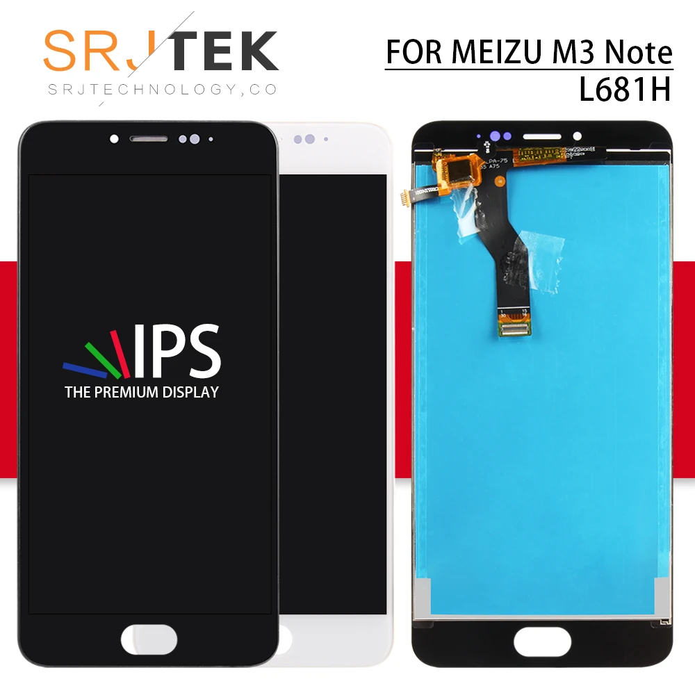 Srjtek для Meizu M3 Note L681H ЖК-панель сенсорный экран дигитайзер Сенсорное стекло полная сборка с рамкой для Meizu M3 Note дисплей