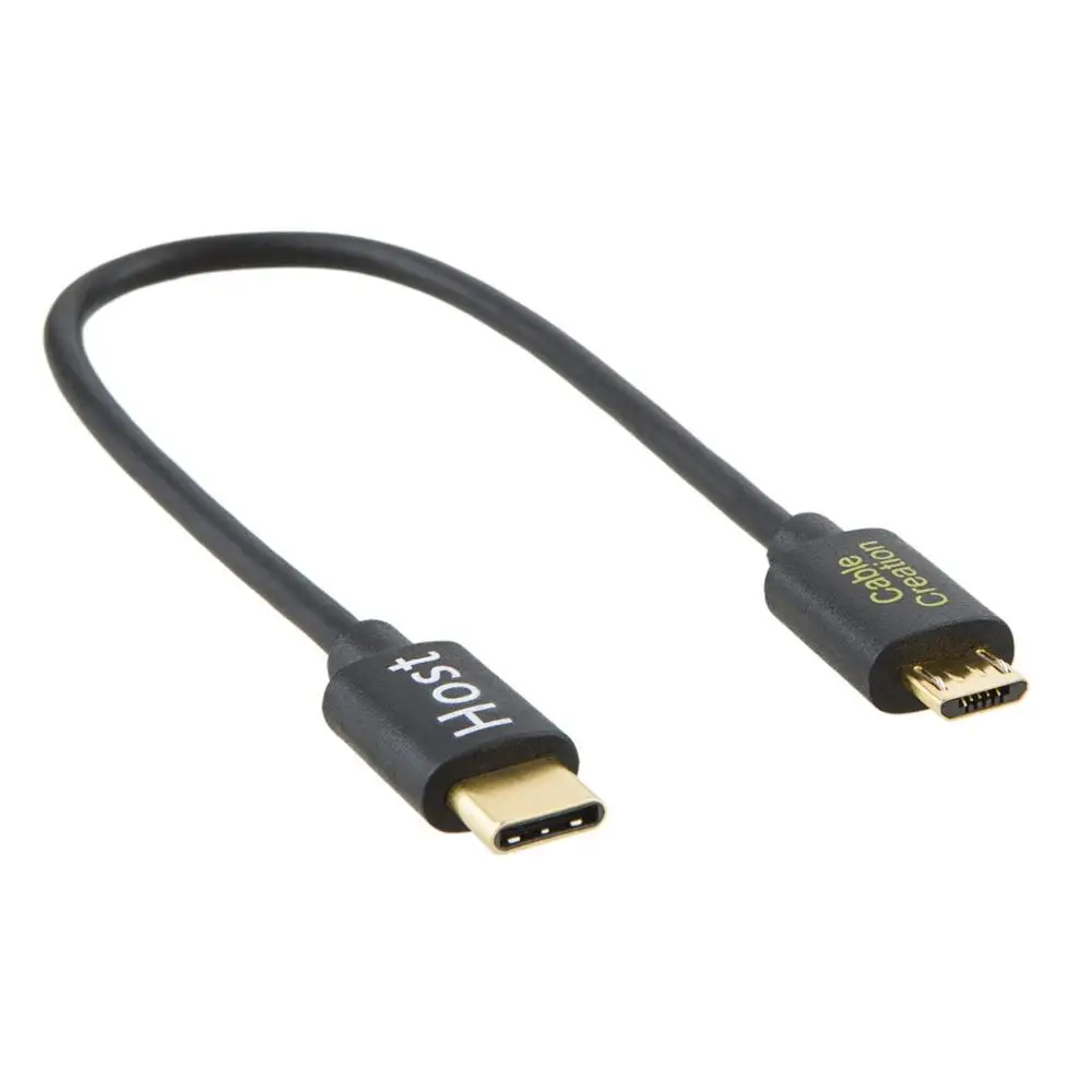 Кабель CableCreation с USB C на Micro OTG 0 65 фута короткий шнур типа совместимый Galaxy S8/S8 Plus Google