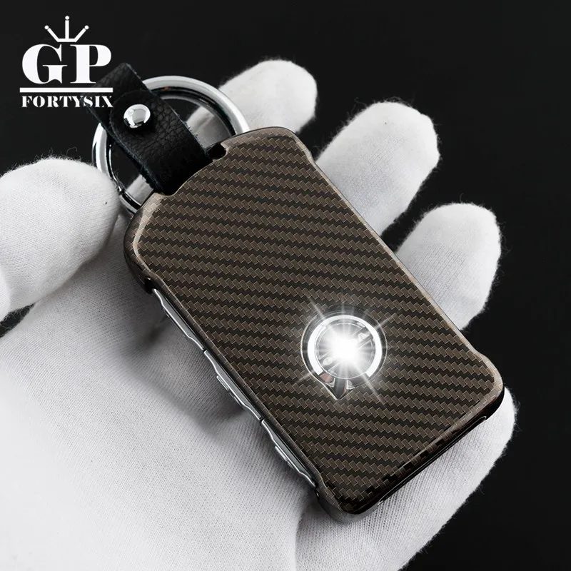 Автомобильный Стайлинг цинковый сплав + кожаный брелок ключ защитная оболочка