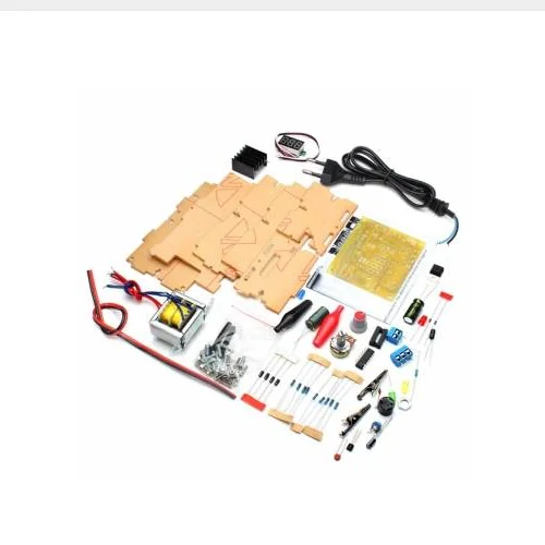 С фабрики ЕС 220 В DIY LM317 регулируемый напряжение питания доска обучающий комплект с Чехол