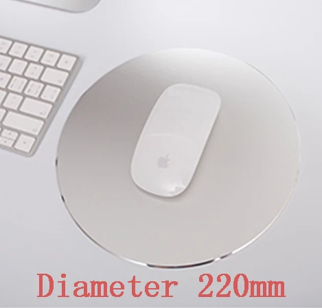 Silver Двусторонний офисный коврик для мыши s17x20/18x22 см из алюминиевого сплава, нескользящий игровой коврик для мыши, коврик для мыши 24x30/27x32 см с точным управлением - Цвет: Silver