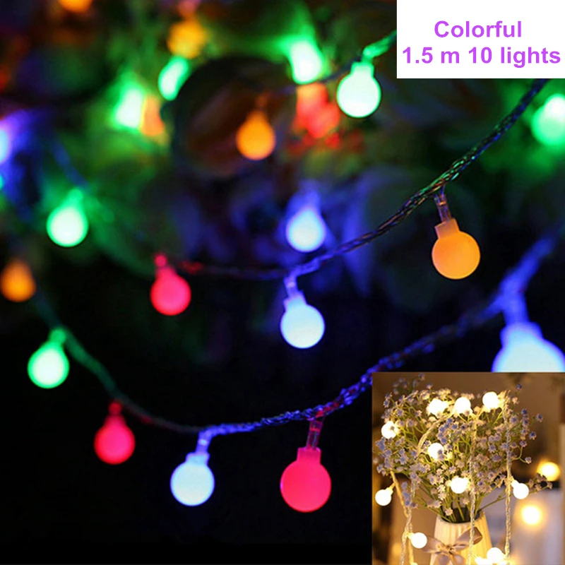 10LED mulit Рождественские украшения для дома, 10 м, 100 шт., светодиодный Медный Серебряный провод, свадебные праздничные вечерние украшения, год, B - Цвет: 10LED mulit