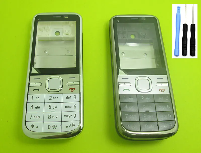 Корпус Крышка батарейного отсека Клавиатуры клавиатура для Nokia C5 00 Замена Ремонт