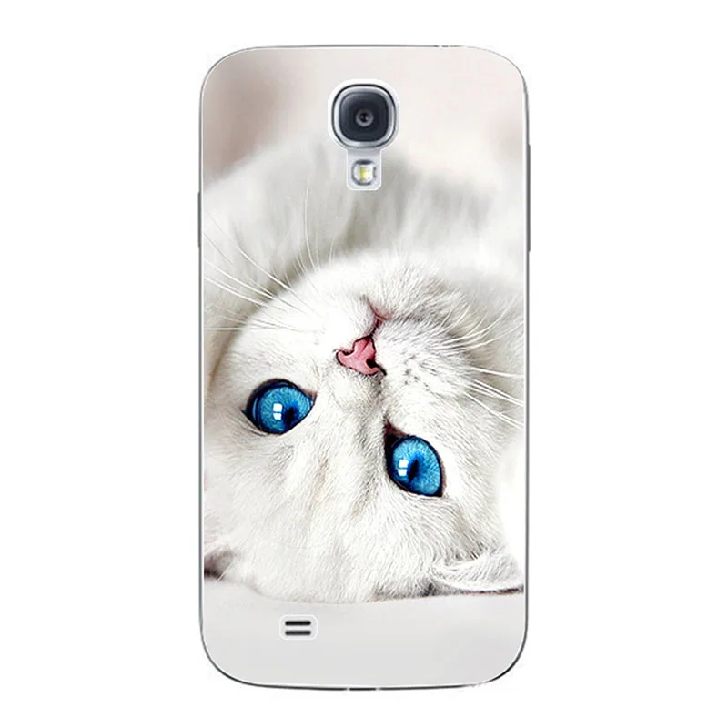 Мягкий ТПУ чехол с мультяшным котом для Samsung Galaxy S4 Mini силиконовый S 4 чехлы задняя