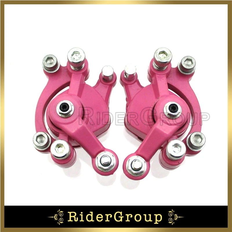 Розовый передний и задний дисковый тормозной суппорт для 2 тактного 47cc 49cc
