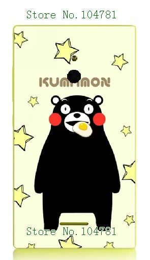 2017 Новый! симпатичный Медведь Kumnmon Мультфильм Живопись Печатных Дизайн Белый