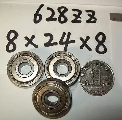 

20pcs 628-2Z ZZ Bearings Deep Groove Ball Bearing 8 x 24 x 8mm