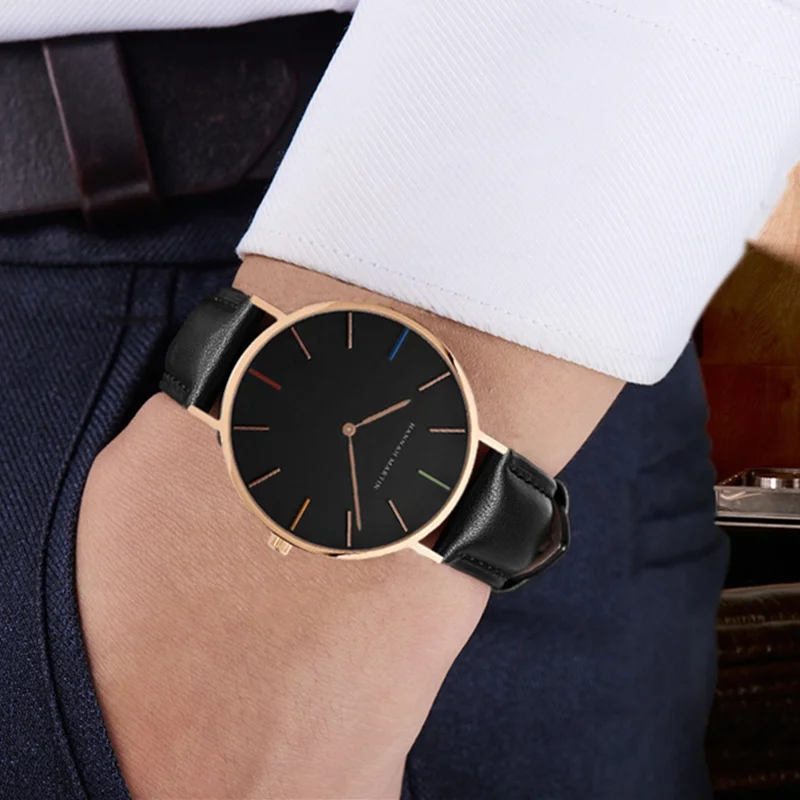 Часы Hannah Martin мужские модные простые с нейлоновым ремешком|hombre|hombre reloj |